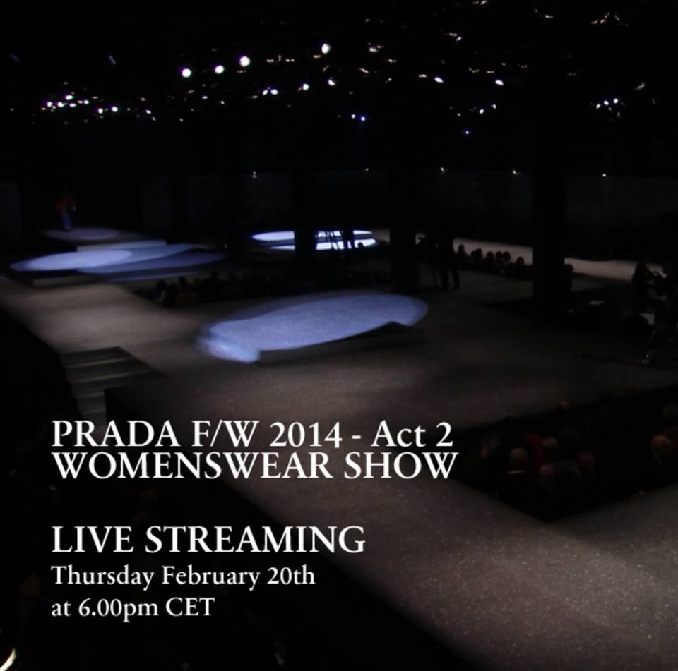Prada Live Stream Fall Winter 2014