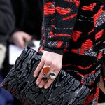 Proenza Schouler Black Printed Flap Bag - Fall 2014