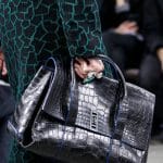 Proenza Schouler Black/Blue Crocodile Satchel Bag - Fall 2014