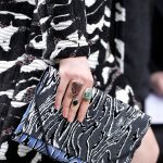 Proenza Schouler Black/Blue Printed Flap Bag - Fall 2014