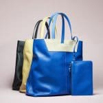 Proenza Schouler Blue/Yellow/Black Paper Bag Totes - Spring 2014