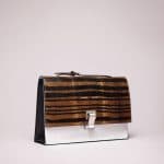 Proenza Schouler Caribe/White/Black Printed Ayer Stripe Lunch Bag - Spring 2014