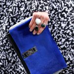 Proenza Schouler Cobalt/Black/Grey Clutch Bag 2 - Fall 2014