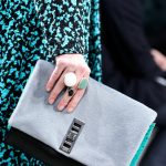 Proenza Schouler Grey/Black/Cyan Clutch Bag 2 - Fall 2014