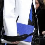 Proenza Schouler White/Black/Blue Crocodile Shoulder Bag - Fall 2014