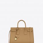 Saint Laurent Beige Classic Small Sac De Jour Bag