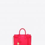 Saint Laurent Neon Pink Classic Baby Sac De Jour Bag