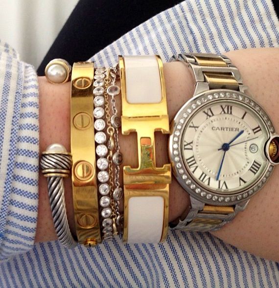 hermes and cartier bracelets