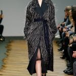 Celine Black Fringed Tailored Coat - Fall 2014 Runway