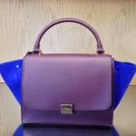 Celine Blue Suede Trapeze Bag - Summer 2014