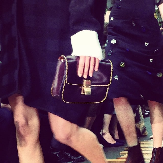 Celine Box with Large Stitching Flap Bag - Fall 2014 Runway