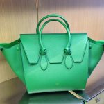 Celine Grained Green Tie Tote Bag - Summer 2014