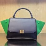 Celine Green Suede Trapeze Bag Primary Color - Summer 2014