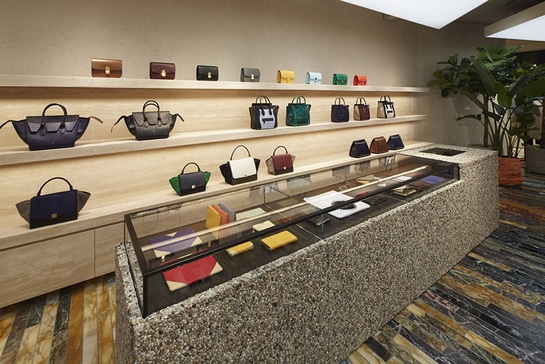 Celine Mayfair London Store Inside with Bags