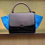 Celine Mini Trapeze Bag Blue Suede - Summer 2014