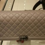 Chanel Beige Boy Flap Clutch Bag