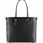 Chanel Black Shopping Fever Tote Bag