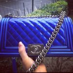 Chanel Blue Metallic Boy Bag - Spring Summer 2014