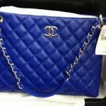 Chanel Cobalt Blue Easy Caviar Tote Bag