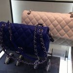 Chanel Cobalt Blue/Beige Easy Caviar Flap Jumbo Bags