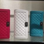 Chanel Fuchsia/White/Turquoise Flap Clutch Bags