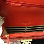 Chanel Golden Class WOC Red Bag Interior Picture