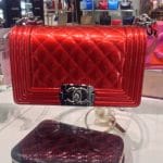 Chanel Vermillon Red Metallic Boy Bag - Spring Summer 2014