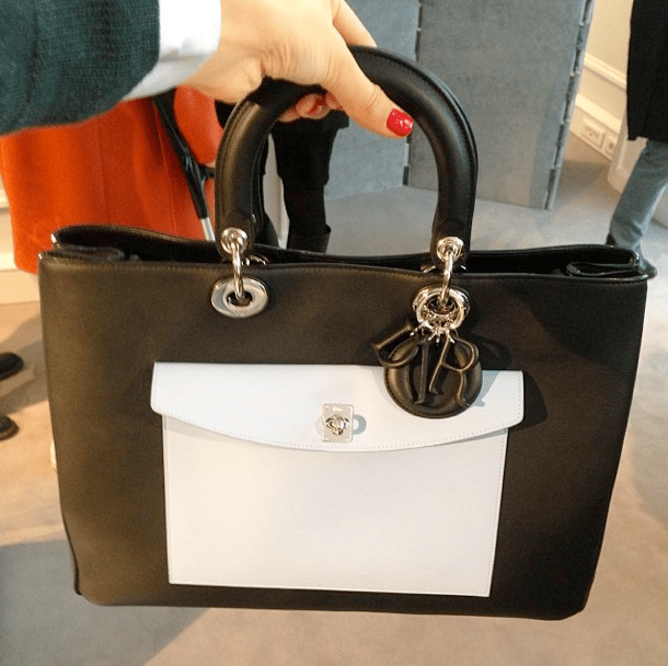 Dior Black Lady Dior with Pocket Bag - Fall 2014