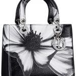 Dior Black/White Lady Dior Bag