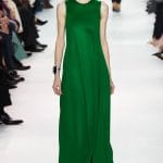 Dior Green Long Dress - Fall 2014 Runway