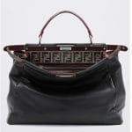 Fendi Black Peekaboo with Beaded Zucca Interior