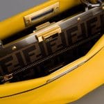 Fendi Yellow Peekaboo with Zucca Jacquard Interior