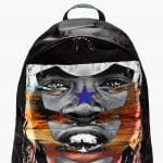 Givenchy Black African Print Backpack Bag