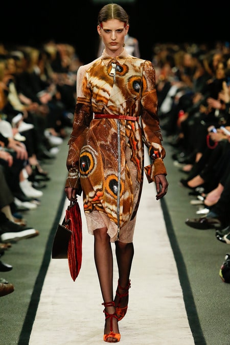 Givenchy Fall 2014 Runway Collection Features Moth Prints and Fur Coats ...