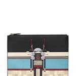 Givenchy Robot Print Zipped Pouch