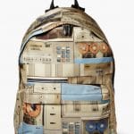 Givenchy Vintage Computer Print Backpack Bag