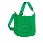 Hermes Bamboo Green Evelyne III Bag