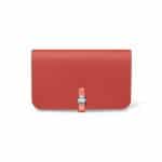 Hermes Blood Orange/Prawn Pink Dogon Wallet