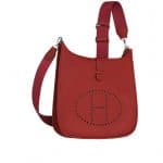 Hermes Bright Red Evelyne III Bag