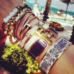 Hermes Enamel H and Printed Bracelets