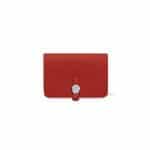 Hermes Vermillion Togo Dogon Compact Wallet