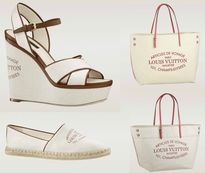 Louis Vuitton 'Articles de Voyage' Canvas Bag and Shoe Collection