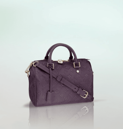 Louis Vuitton - Purple Monogram Empreinte Speedy Bandouliere 25