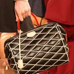 Louis Vuitton Black Diamond Print Single Handle Speedy Bag - Fall 2014 Runway