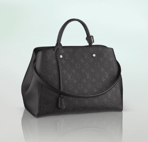 Louis Vuitton Black Monogram Empreinte Montaigne GM Bag Louis Vuitton