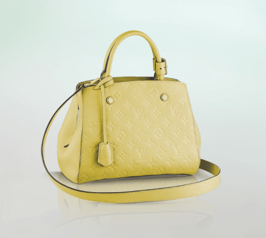 Louis Vuitton bag Montaigne BB Monogram Empreinte Creme White Winter  Valentine