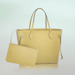 Louis Vuitton Jaune Pale Epi Neverfull MM Bag