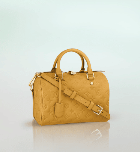 Louis Vuitton Yellow Monogram Empreinte Speedy Bandoulière 30