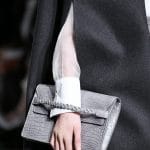 Valentino Grey Crocodile Clutch Bag - Fall 2014 Runway