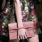 Valentino Pink Ostrich Clutch Bag - Fall 2014 Runway